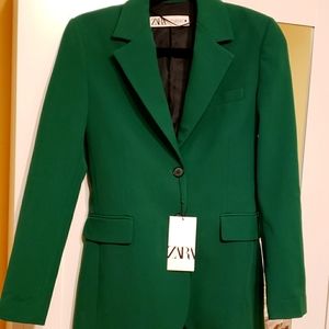 Zara green jacket size xs